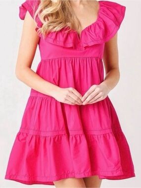 SAYLOR Hot Pink Karalyn Dress